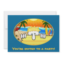 Surfer Kilroy Invitations