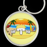 Surfer Kilroy Keychain