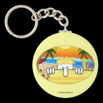 Surfer Kilroy Keychain