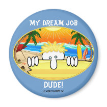 Surfer Kilroy Magnet