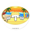 Surfer Kilroy Sticker