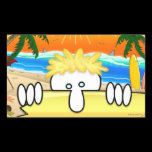 Surfer Kilroy Sticker stickers