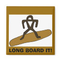 Surfer LONG BOARD IT! magnets