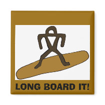 Surfer LONG BOARD IT! magnets