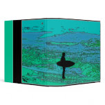 Surfer Ocean Art Avery Binder
