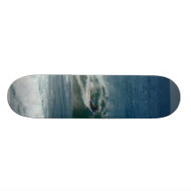 Surfer On See Custom Skate Board