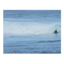 Surfer On Wave Postcards