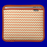 SURFER ORANGE WHITE ZIGZAGS PATTERN GRAPHICS DIGIT ipad sleeves