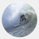 Surfer Round Sticker