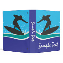 Surfer Silhouette Binder