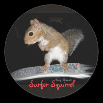 Surfer Squirrel stickers