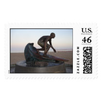 Surfer Statue postage