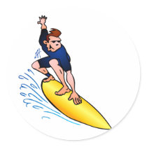 Surfer stickers