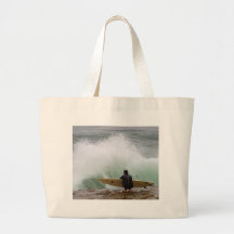 Surfer Surfing Canvas Bags