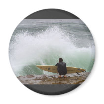 Surfer Surfing magnets
