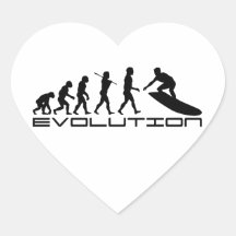 Surfer Surfing Sport Evolution Art Stickers