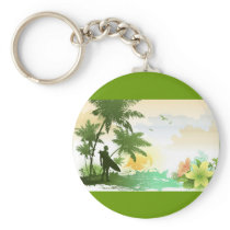 Surfer Theme Keychain