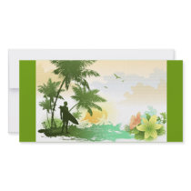 Surfer Theme Photo Card Template