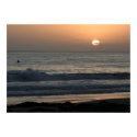 Surfer Watching the Sun Go Down posters