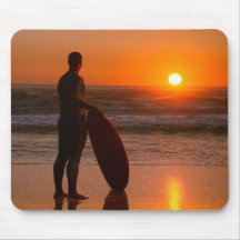 Surfer watching the waves mouse pad