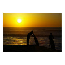 Surfers at Sundown posters
