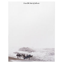 Surfers Beach Personalized Letterhead by farmer77 Surfers Beach Personalized Letterhead