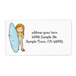 SurfGirl Custom Shipping Label
