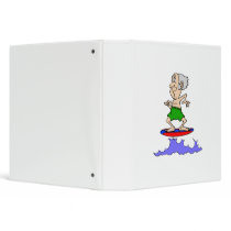 Surfin Grandpa 3 Ring Binders