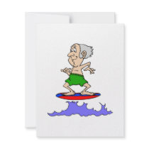 Surfin Grandpa Custom Invitation