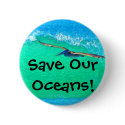 Surfin' Pelican Button by farmer77 Surfin' Pelican Button