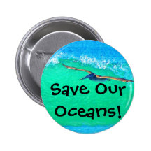 Surfin' Pelican Button