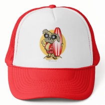 Surfin' Pug Hats by designsbydandy Surfin' Pug Hats