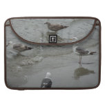 Surf'in Sea Gulls at Port San Luis, California Sleeve For Macbooks
