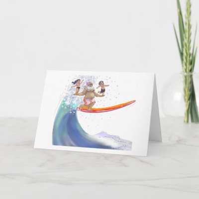 sUrFiN WiTh sAnTa cards