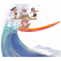 sUrFiN WiTh sAnTa photo sculptures by raycasso sUrFiN WiTh sAnTa photo sculptures