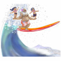 sUrFiN WiTh sAnTa photo sculptures