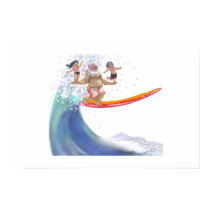 sUrFiN WiTh sAnTa posters by raycasso sUrFiN WiTh sAnTa posters