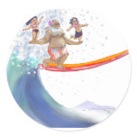 sUrFiN WiTh sAnTa stickers