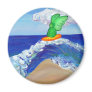 Surfing Angel Raphael Magnet