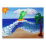 Surfing Angel Raphael Riding Healing Waves Posters