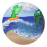 Surfing Angel Raphael Sticker