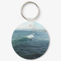 Surfing At Ocean Beach keychains by lifesphere Surfing At Ocean Beach keychains