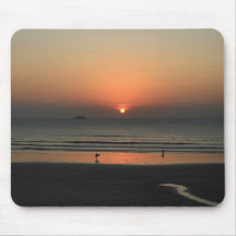 Surfing at Sunset Mouse Pads