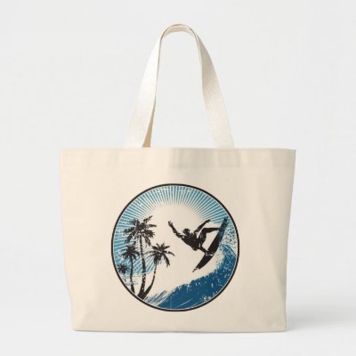 Surfing Tote Bag