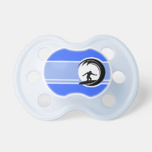 Surfing; Blue Baby Pacifiers