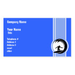 Surfing; Blue Business Card Templates