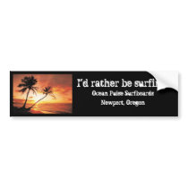 Surfing bumper stickers