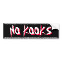 SURFING BUMPER STICKER - NO KOOKS bumper stickers