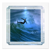 Surfing Curl Invitations