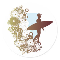 surfing dreams sticker